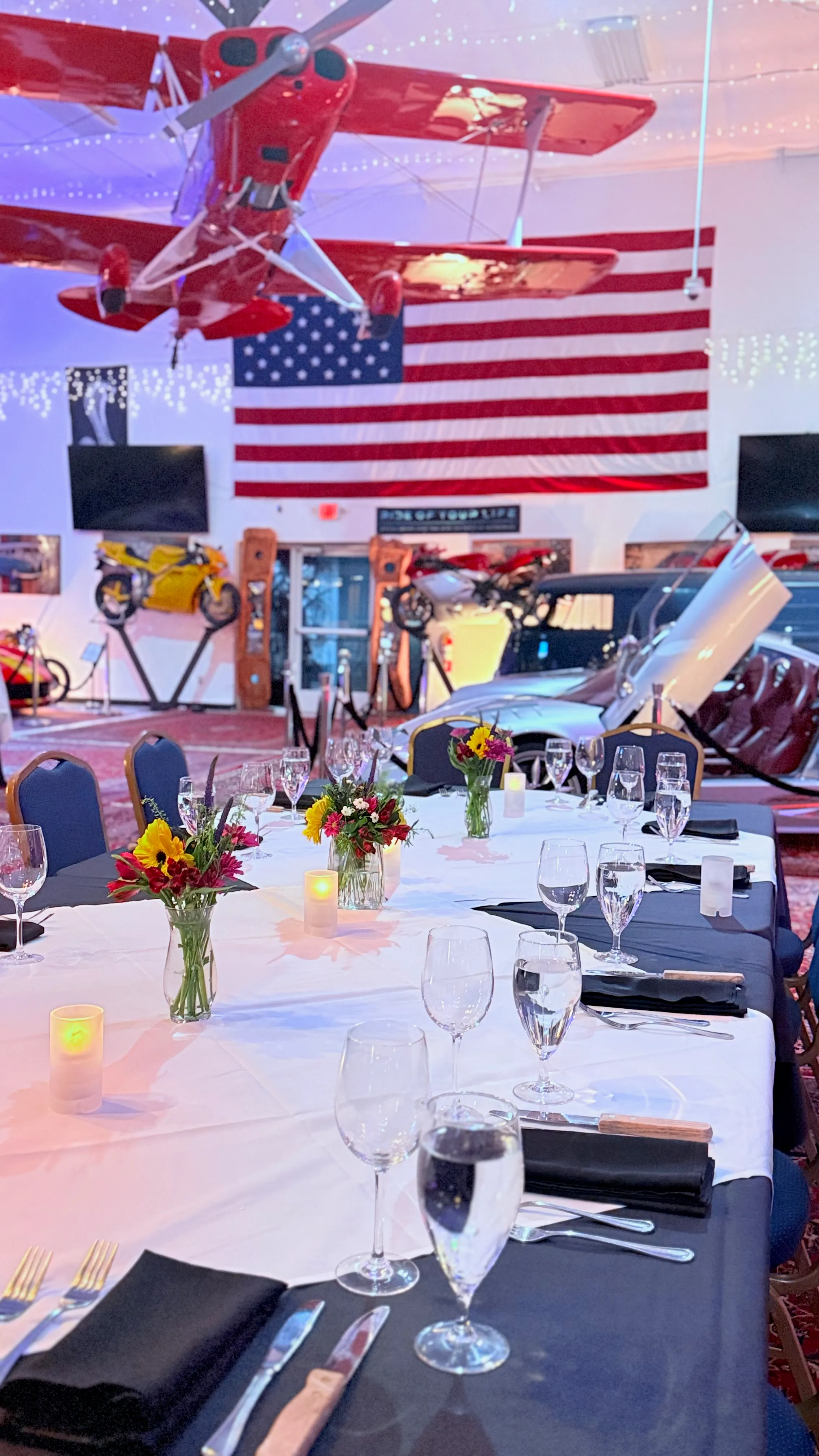 Private dinner event in a unique venue styled by Blush & Bash Event Co.