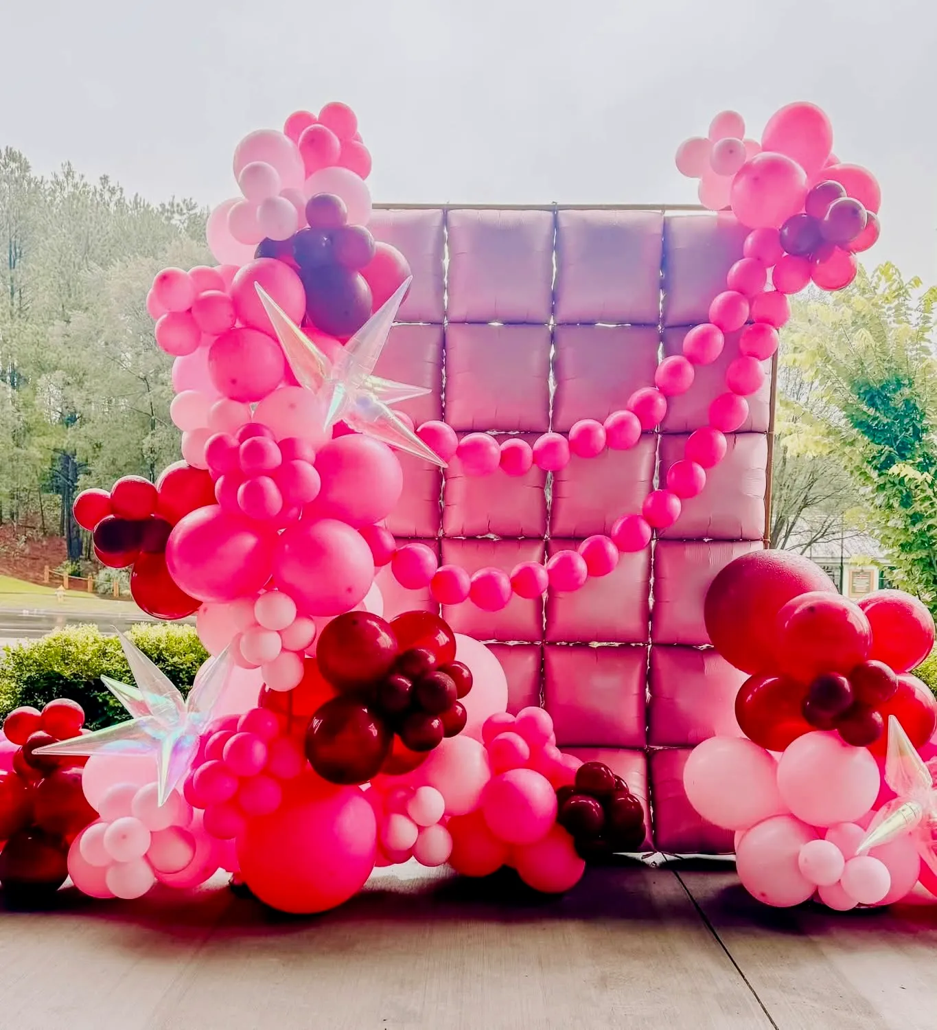 Custom balloon installation for a private event by Blush & Bash